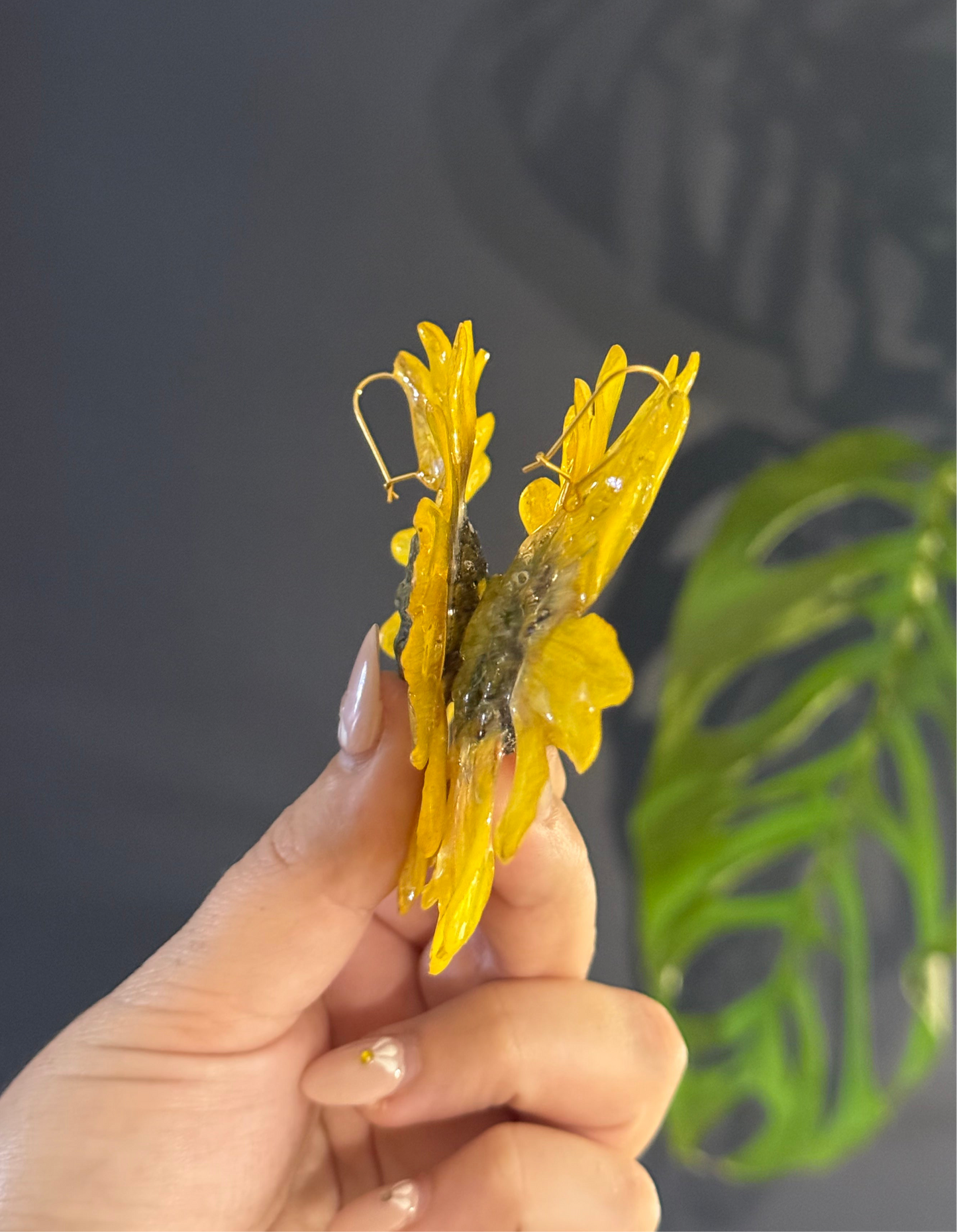 Large Sunflower Earrings