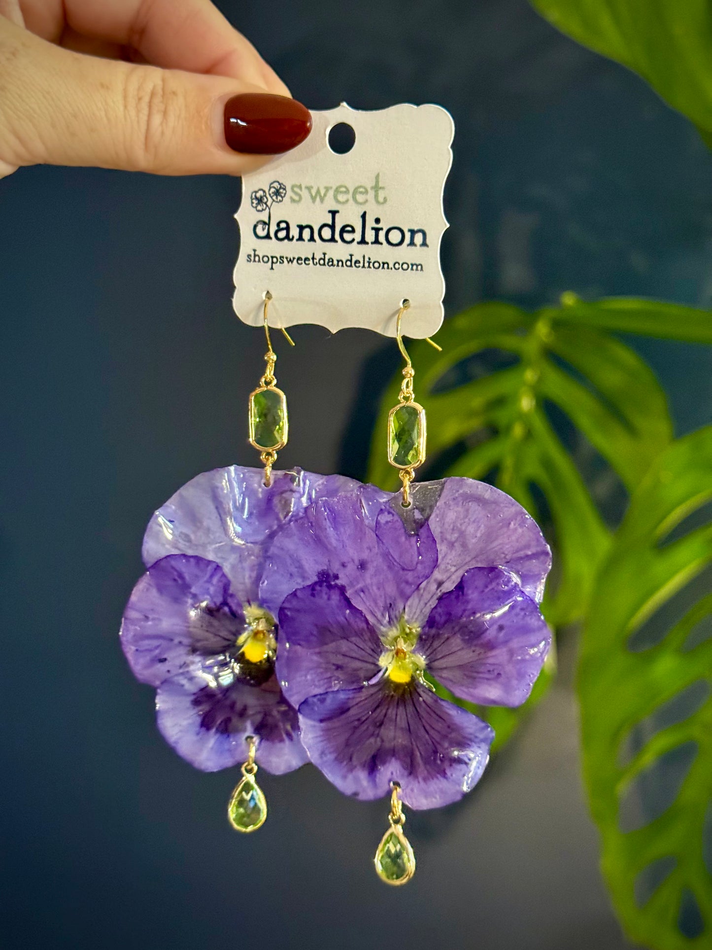 Pansy Long Dangle Earring