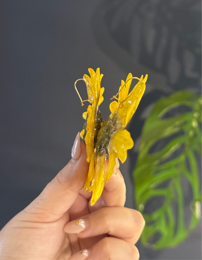 Large Sunflower Earrings