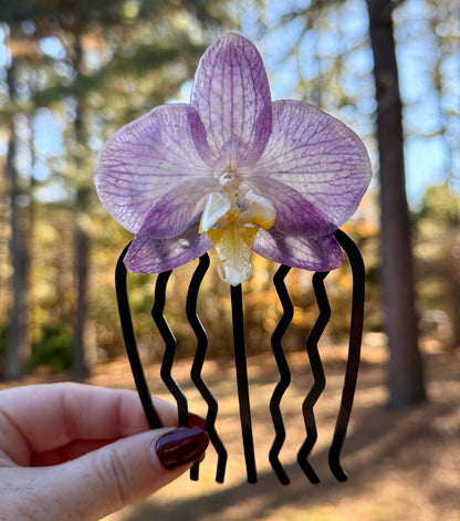 Light Purple Orchid Hair Comb