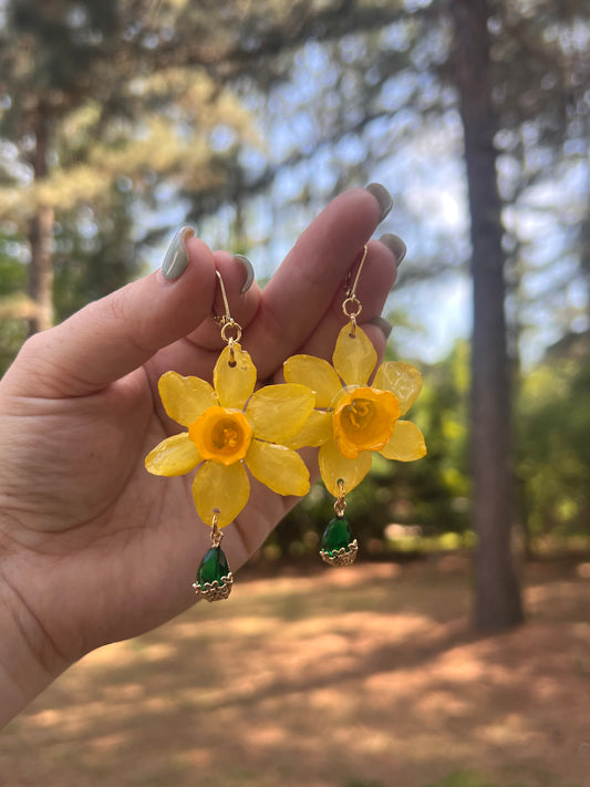 Mini Daffodil, Emerald Green Charm