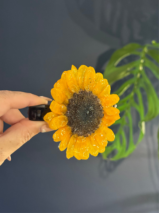 Large Sunflower Hair Clip