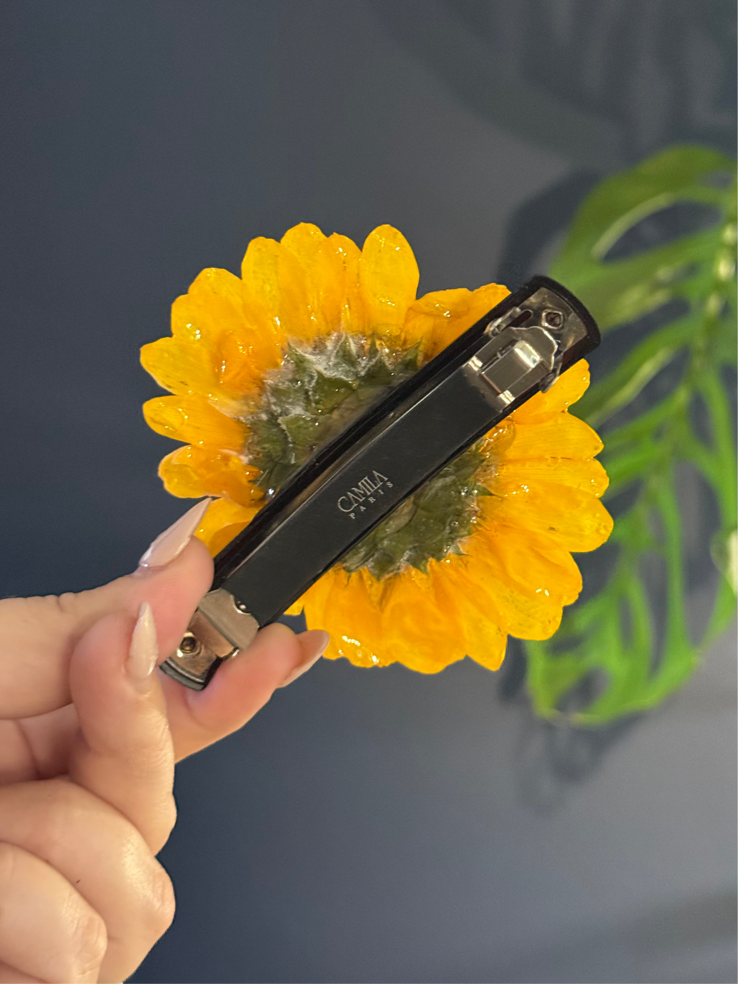 Large Sunflower Hair Clip