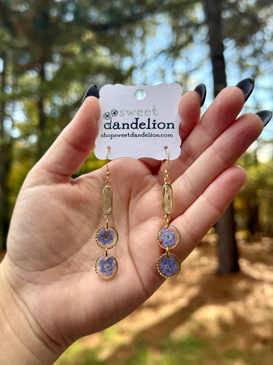 Forget Me Not Dangle Earring