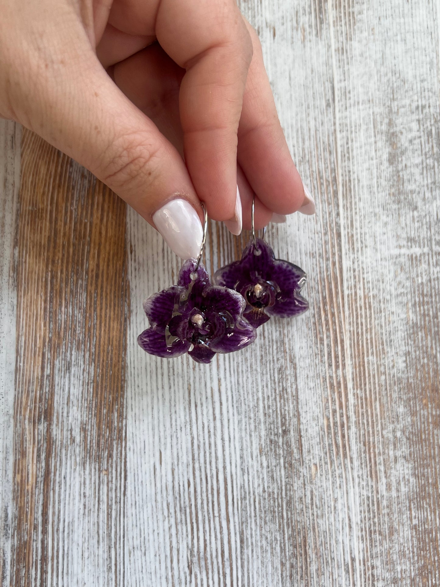 Mini Orchid Earring