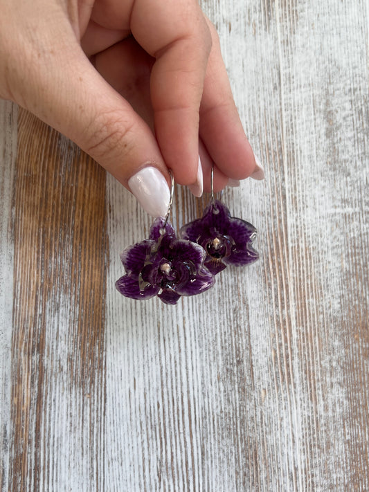 Mini Orchid Earring