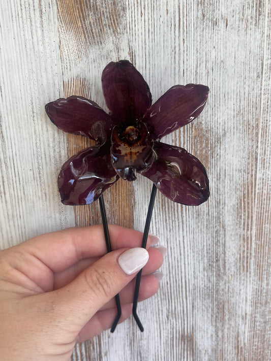 Large Orchid Hair Accessory