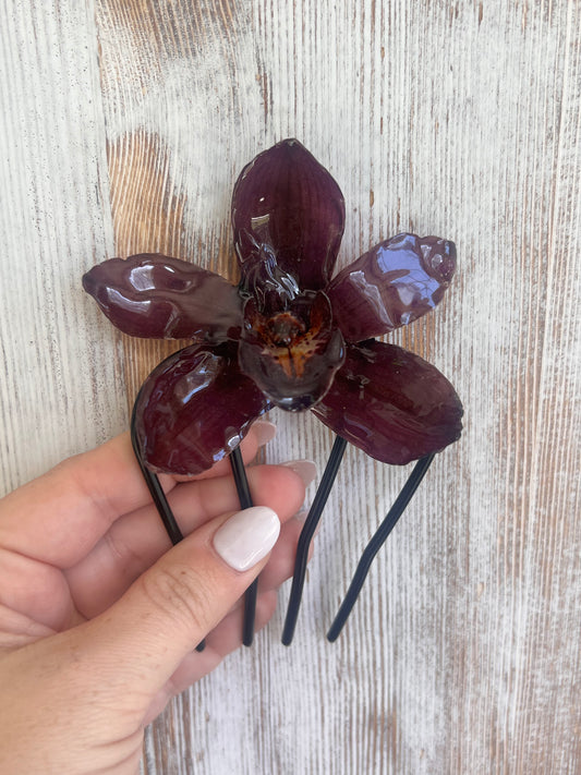 Large Orchid Hair Accessory