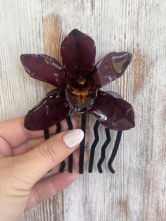 Large Orchid Hair Accessory