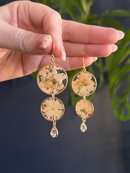 Peachy Keen Verbena Dangle Earring