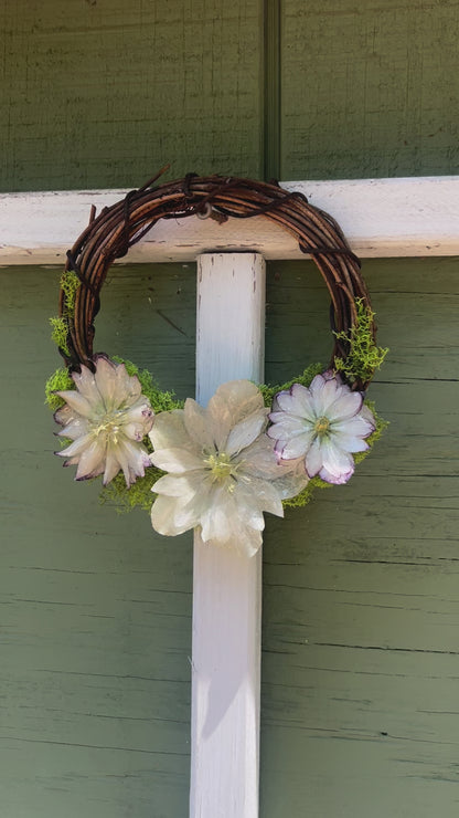 White Hellebore Wreath 6"