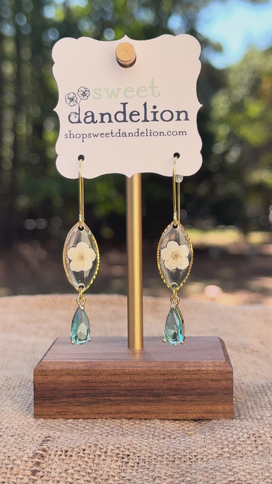 White Dangle Earring